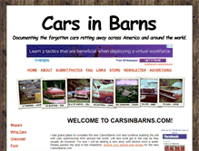 Tablet Screenshot of carsinbarns.com